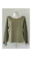 Afbeelding in Gallery-weergave laden, dames sweater van french terry stof
